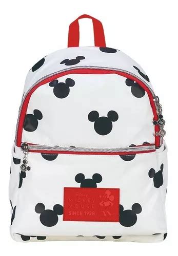 Mochila Mooving Mickey Mouse Branca Mercadolivre