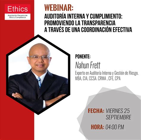 Nahun Frett Webinar Auditoría interna y cumplimiento Promoviendo la