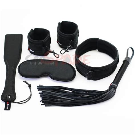 Black Sex Toys Restraints For Couplessatin Restraints Set For Beginnerssex Productshand Cuffs