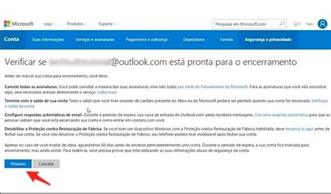 Como Cancelar Sua Conta No Outlook Hotmail Msn E Live Ccm