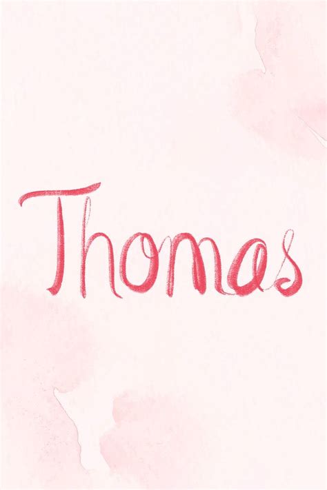 Thomas male name vector calligraphy font | free image by rawpixel.com ...