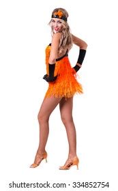 Beautiful Slender Romanian Brunette Topless Orange Stock Photo 1255490209 Shutterstock