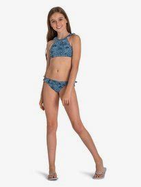 Ariel Shells Of Sea Crop Top Bikini Set Roxy