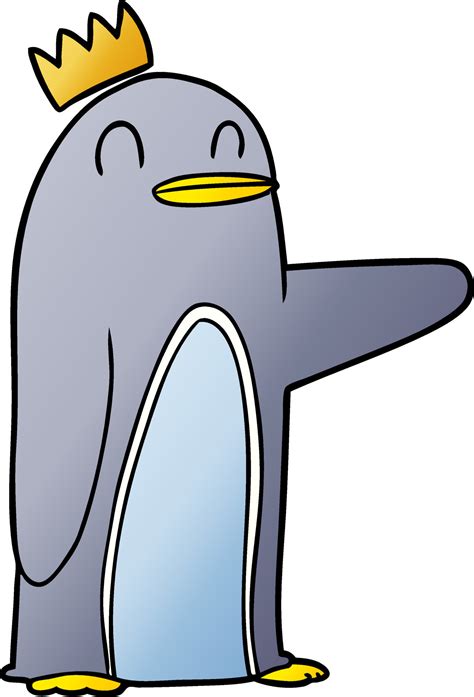 cartoon emperor penguin 12398200 Vector Art at Vecteezy