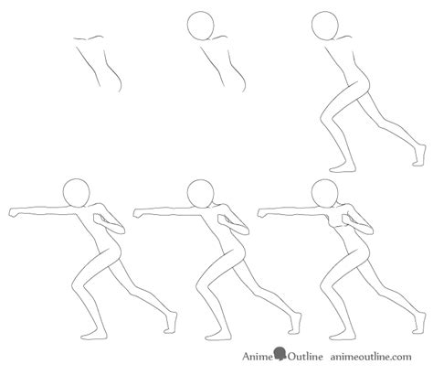 How to Draw Anime Poses Step by Step - AnimeOutline