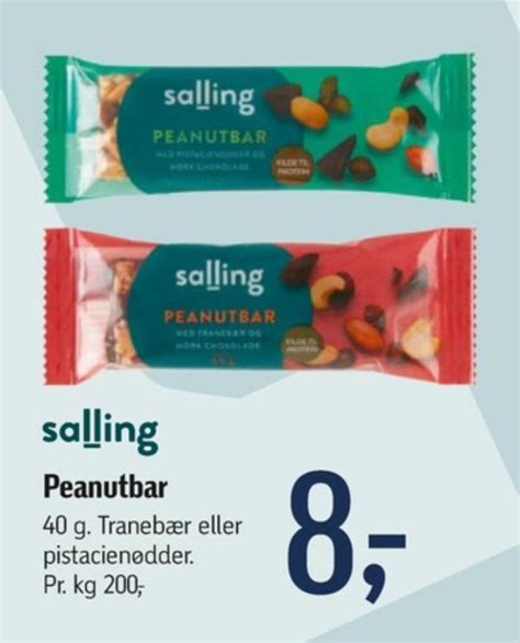 Salling Peanutbar Tranebær Føtex august 2023 Alle Tilbudsavis