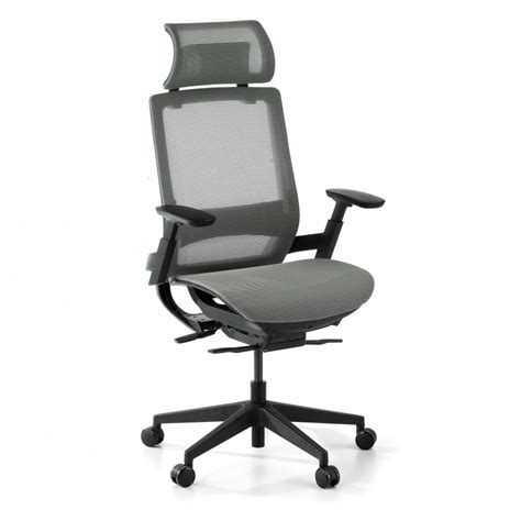 Silla ergonómica de oficina con reposacabezas brazos 3D red Goliath