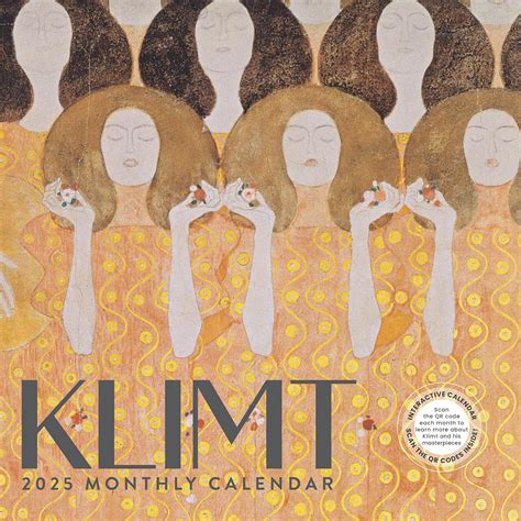 Klimt Calendar Calendario De Pared Art Nouveau De X