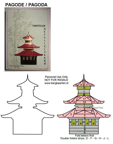 Irisvouwen Pagode Pagoda Iris Folding Pattern Japanese Quilts