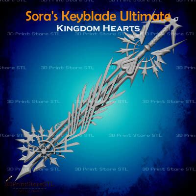 Sora Keyblade Ultima Cosplay Kingdom Hearts 3D Model By 3dprintstorestl