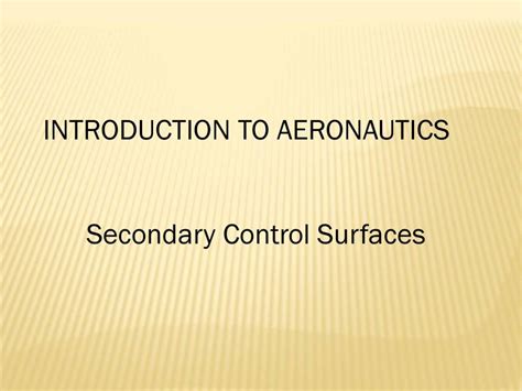 Aircraft Secondary Control Surfaces Powerpoint Slides Learnpick India