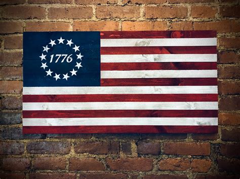 Betsy Ross 1776 American Flag 18x35 Etsy