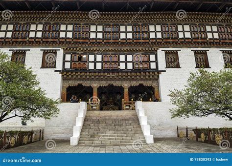 The Traditional Architecture Building of Tashichho Dzong Monastery ...