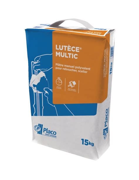 Plâtre traditionnel Lutèce Multic Sac de 15 kg PLACO