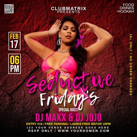 Seductive Fridays Template Postermywall