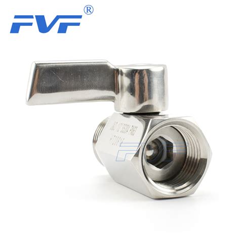 Stainless Steel Npt Bspt Thread Male Female Mini Ball Valve Fvf