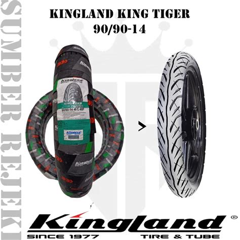 Jual Ban Motor Kingland King Tiger 90 90 14 Tubeless Ban Motor Matic