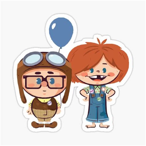 "Adventure Mates - Carl and Ellie" Sticker for Sale by swagster9 ...