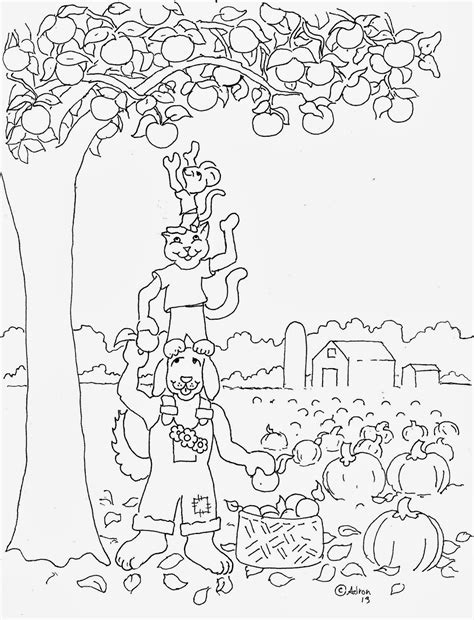 Printable Harvest Coloring Pages