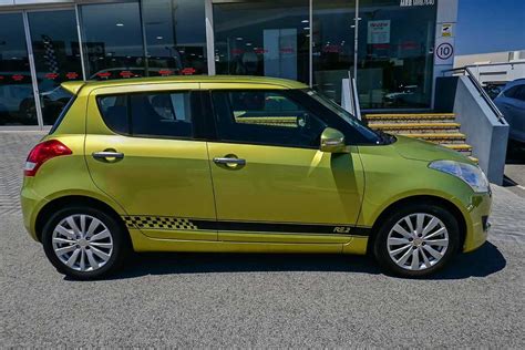 Sold 2013 Suzuki Swift Re2 In Yellow Used Hatch Osborne Park Wa