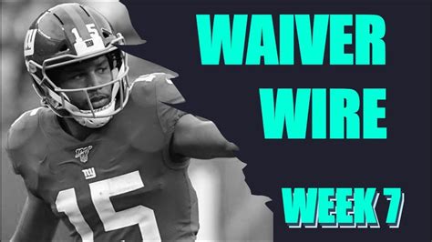 Fantasy Football Week 7 Top Waiver Wire Players To Target Youtube