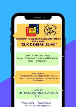 PROGRAM KESEDARAN KESELAMATAN ICT ETIKA SIBER KLIK DENGAN BIJAK 3