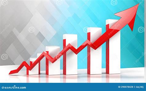 3d Business Growth Graph Stock Illustration Illustration Of Column