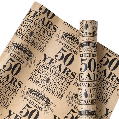 RUSPEPA Scented Kraft Wrapping STF9 Paper Roll Mini Roll Black 50