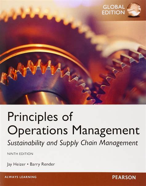 Buy Principles Of Operations Management Global Edition Book Online At