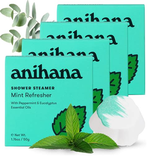 Anihana Shower Steamers 4 Pack With Peppermint And