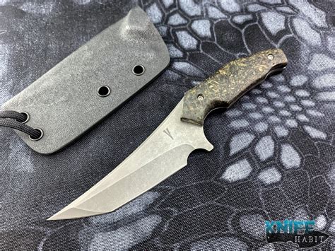 Jeff Vandermeulen 3″ Instigator 32 Reefer Scales Fixed Blade Custom