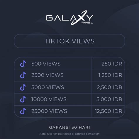 Jual Galaxypanel Beli View Tiktok Permanen Aman Bergaransi Views