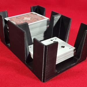 Six Deck Cardian Plastic Playing Card Tray Holder Caddy Available As