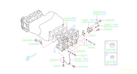 Subaru Tribeca Engine Cylinder Head Gasket Aa Genuine