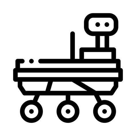 Exploration Mars Rover Icon Outline Illustration 17429987 Vector Art at ...