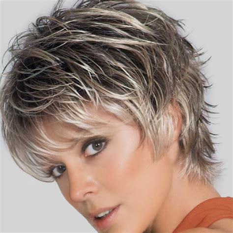 Amazon SEVENCOLORS Short Brown Mixed Blonde Wigs For White Women