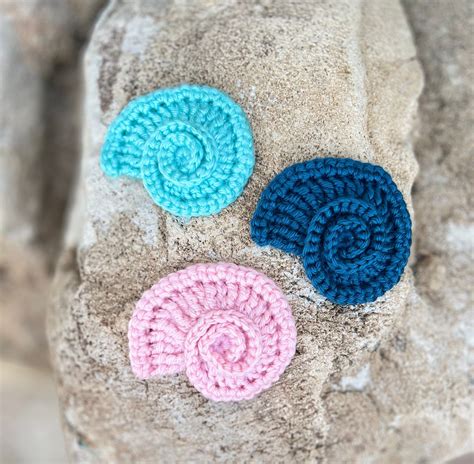 Seashell Applique Crochet Pattern Sea Shell Appliques Seashell Embellishments Under The Sea Pdf