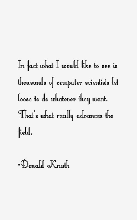 Donald Knuth Quotes. QuotesGram