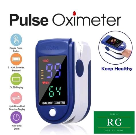 Triple Rg Finger Pulse Oximeter Saturation Blood Monitor Best Seller