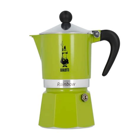 Bialetti Rainbow 3 Cafetera Moka Verde