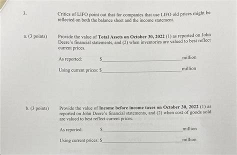 Solved Deere Companydeere Company Consolidated Balance Chegg