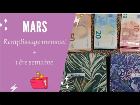 Remplissage Des Enveloppes Budget Du Mois De Mars Youtube