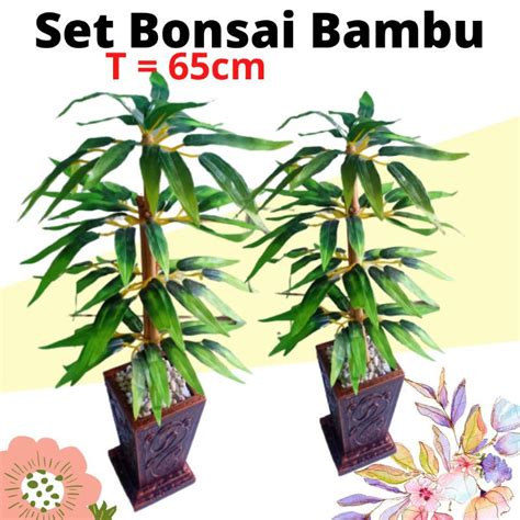 Jual Set Pohon Bambu Artificial Bambu Hias Bambu Plastik Bambu Hoki