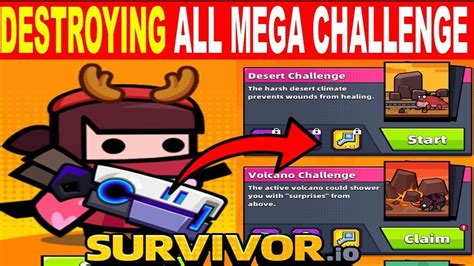 Survivor.io ALL New Mega Challenge - Desert Volcano Factory Challenge ...