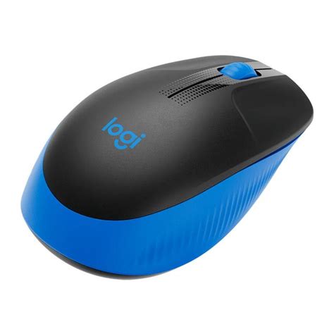 Mouse Logitech M190 Wireless 1000dpi Preto Azul 910 005903 Pichau