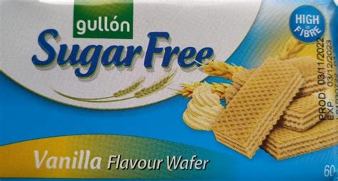 Vanilla Flavour Wafer Gull N Sugar Free Kal Rie Kj A Nutri N