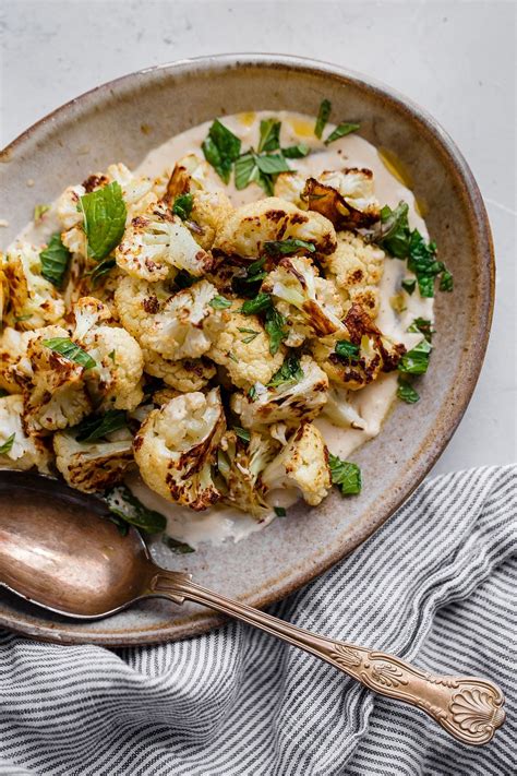 Roasted Cauliflower With Tahini Roasted Cauliflower Recipe A