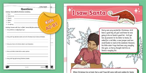 Christmas Worksheets For Esl Teachers Twinkl