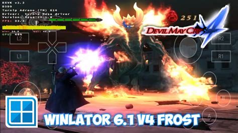 Winlator 6 1 V4 Frost Devil May Cry 4 Best Settings Fps 30 Gamepad