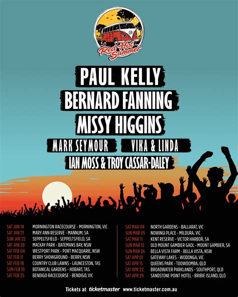 Red Hot Summer Tour Bernard Fanning